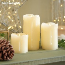 Flameless LED Candles Real Wax