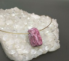  Exclusive Thulite Pendant 12g Top Quality Norway Leksvik Healing Stone Pink