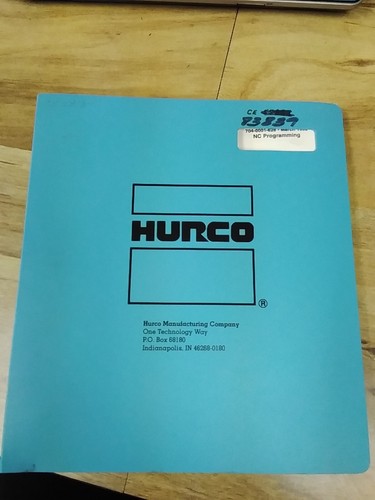Hurco programming - nc,