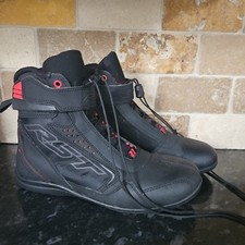 RST Frontier Motorcycle Boots Size 40 UK 06 Black/Red VGC Worn Once