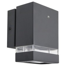 Modern Outdoor Black Greyish Single Wall Light Dusk Till Dawn Sensor ZLC373DTD