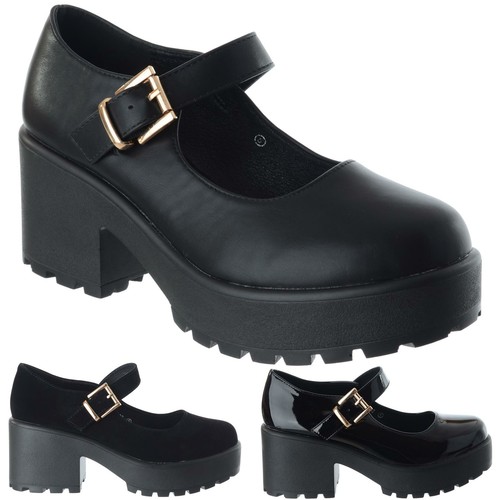 Ladies womens chunky mid - mid, block