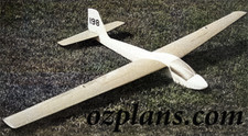 Slingsby T49B Capstan Sailplane 108" RC MODEL AIRPLANE PLANS TEMPLATES PRINTED
