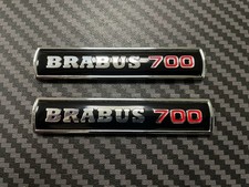 2x Mercedes Brabus 700 Side Fender Marker Logo Badge Emblem Nameplate Decorate