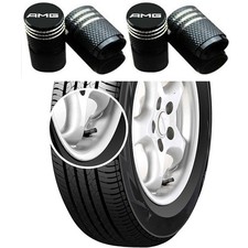 4Pcs/set Tire Valve Stem Caps Wheel for Mercedes-Benz A C E S Class Series AMG