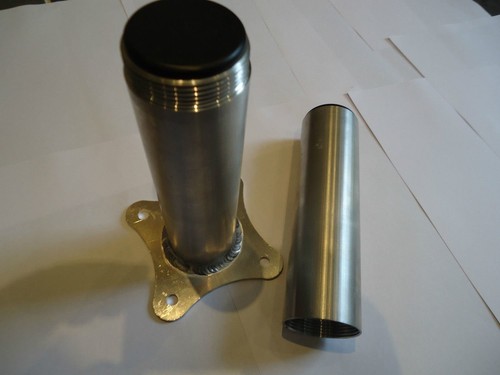 Single twin spare wheel post - single, /