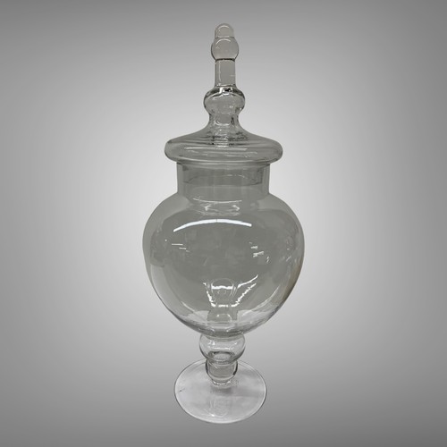 Tall hand blown glass - blown,