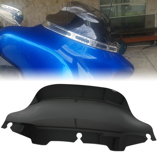 Black wave windshield - 8",