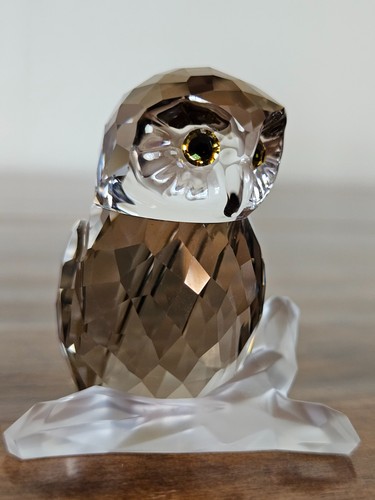 Swarovski crystal brown owl - swarovski,