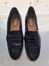 Hotter Ladies Black Patent Loafers. Size 4.5. Good Condition. No Box.