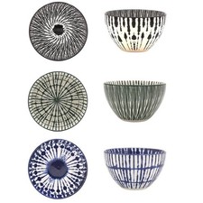 SET OF 2 CERAMIC AMARI STRIPES