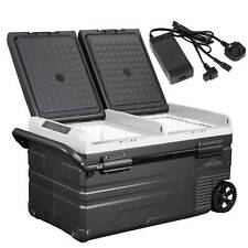 Portable Car Fridge/Freezer, 75L Dual Zone Compressor 12/24/230V