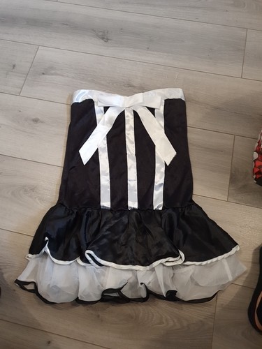 Black white satin - black, ribbon