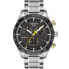 Tissot PRS 516 Chrono Black Dial SS Bracelet Men's Watch T100.417.11.051.00