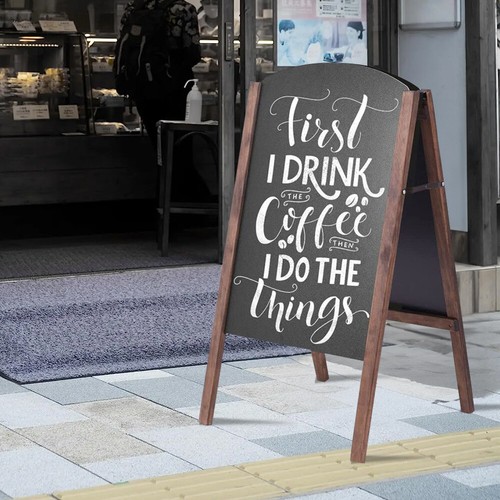 Large wooden chalkboard - large,