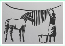 Banksy zebra wash mylar