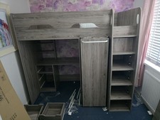 High Sleeper Bed With Desk And