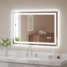 Dual LED Lighted Bathroom