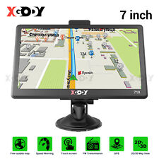 XGODY 718 7" Car Truck GPS Navigation Sat Nav Free Map Lifetime Updates UK & EU