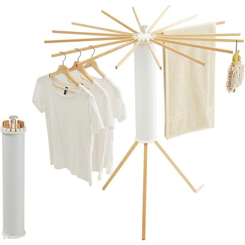 Foldable wooden tripod garment - foldable,