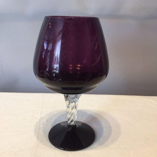 Purplecoloured glass large - purplecoloured,