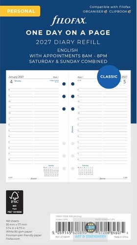 Filofax 2027 personal diary - filofax,