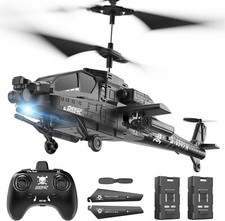 DEERC RC 2.4GHz Remote Control Helicopter, 30 Mins Flight + LEDs & Altitude hold