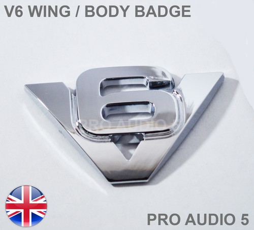 Wing body badge chrome - body,