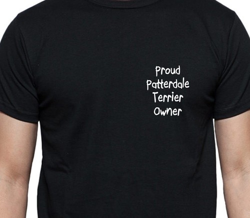 Proud patterdale terrier - proud, owner