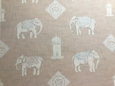 ANDREW MARTIN CURTAIN FABRIC "BOLO" 3.5M LINEN - LINEN BLEND