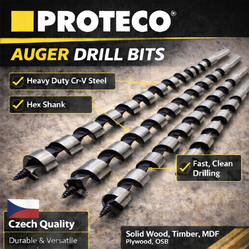 Auger bits for wood hex - for,