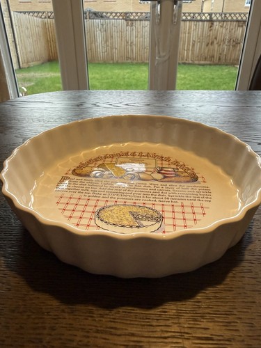 Vintage flan pie dish 1980s - /,