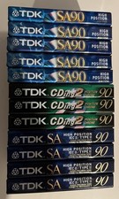 12 X TDK Blank Audio Cassette