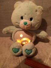 Vintage 2002 Care Bears Green 13" Plush Stuffed Animal 20th Anniversy Teddy Bear