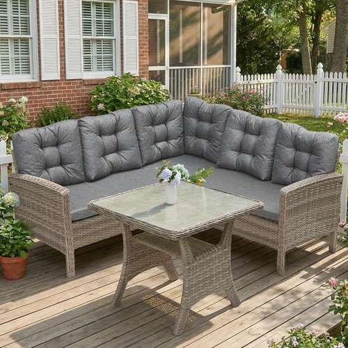 Rattan garden furniture - garden, set