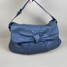 Fenn Wright Manson Shoulder Bag Underarm Handbag Leather Satchel Grey Medium