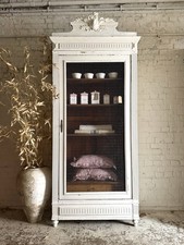 Antique French Linen Press Armoire Cabinet Cupboard Shelves Display