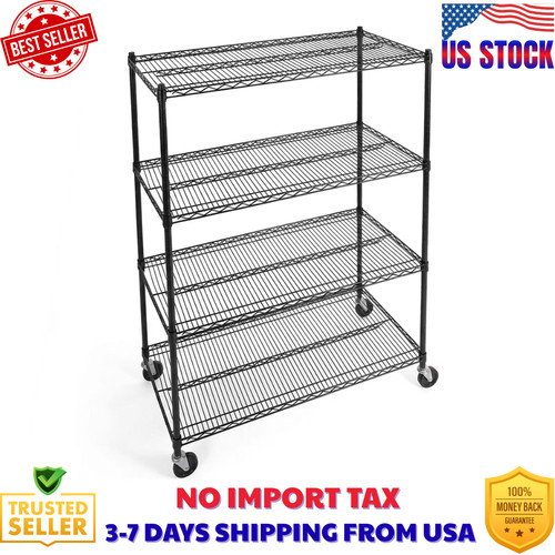 Tiers metal storage rack - 4-tiers,