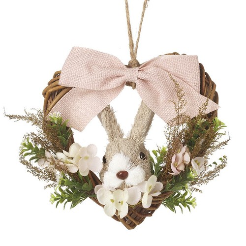 Easter rabbit heart rustic - easter,