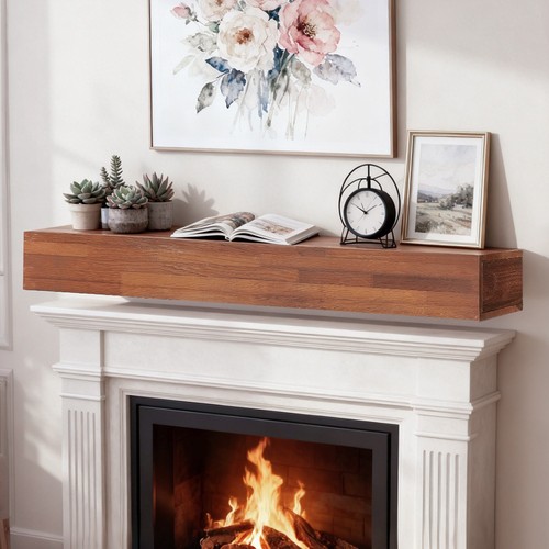 Wood fireplace mantel - wood,