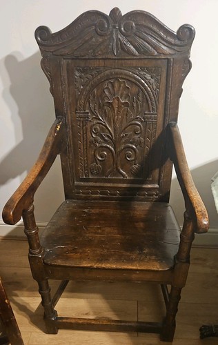 Antique oak carved - antique, inlaid