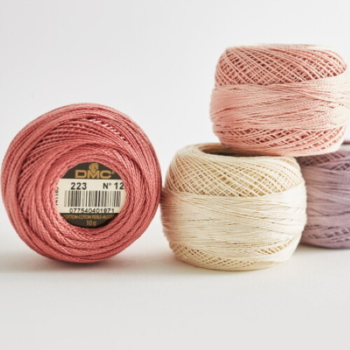 Dmc pearl cotton - pearl,