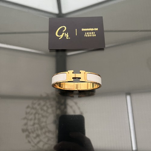 Hermès white and gold enamel - hermès,