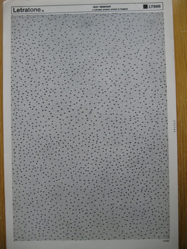 Letraset letratone sheet - 1,