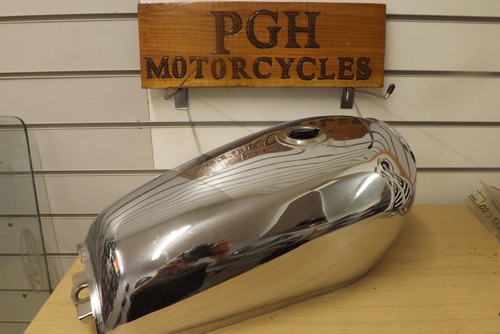 Chrome motorcycle tank ideal - chrome, tank,