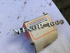 Morris Minor chrome side badge