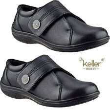 Ladies Dr Keller Wide Fit Leather Walking Nurse Hospital Womens Comfort Shoes
