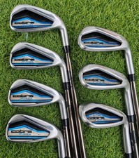 Cobra F Max Irons 5-SW Recoil ESX Regular Flex Graphite Shafts Golf Pride Grips