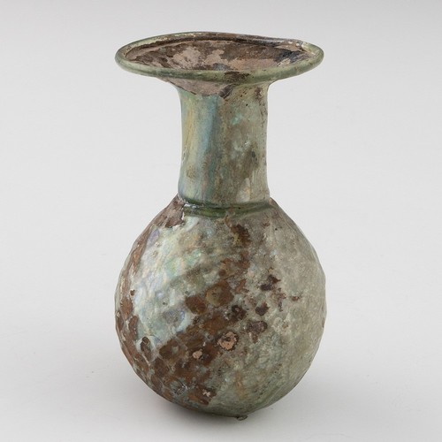 Roman glass sprinkler flask - glass,