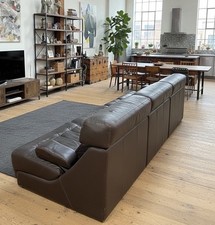 vintage modular leather sofa